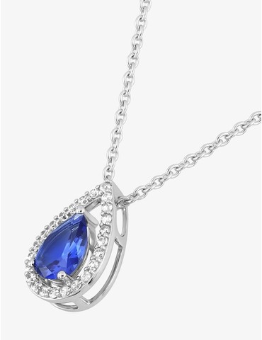 Collier or 750 ‰ blanc avec...