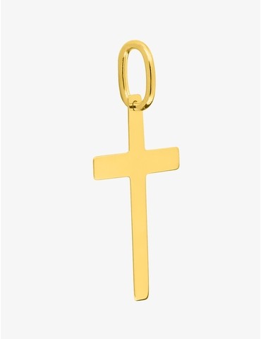 Pendentif croix plate or...