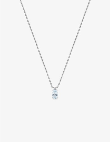 Collier or 750 ‰ blanc avec...