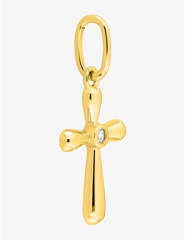 Pendentif croix or 750 ‰...