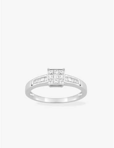 Bague en or blanc 750‰...