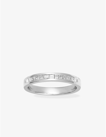 Bague 1/2 alliance en or...
