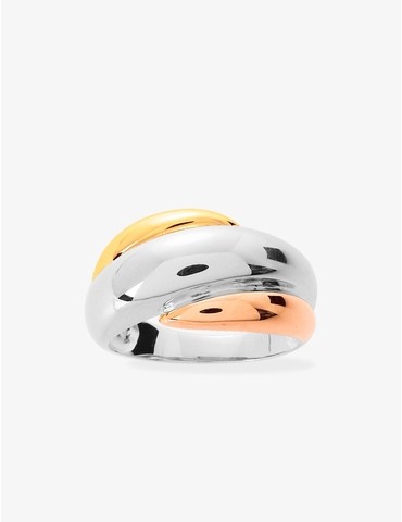 Bague tricolore en or 750‰...