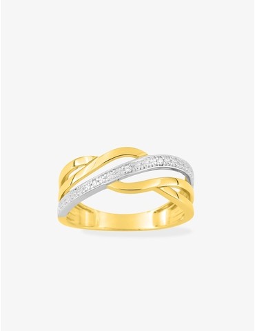 Bague en or jaune 375‰...