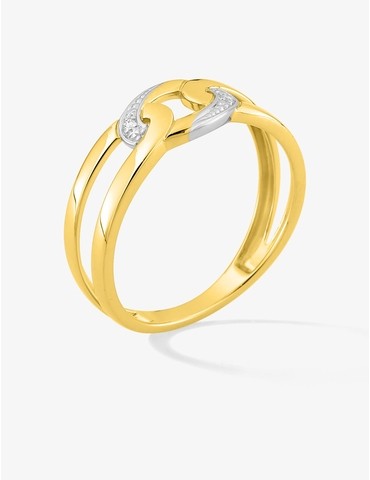 Bague en or jaune rhodié...