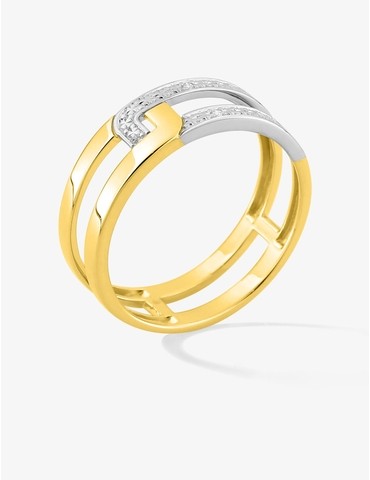 Bague en or jaune rhodié...