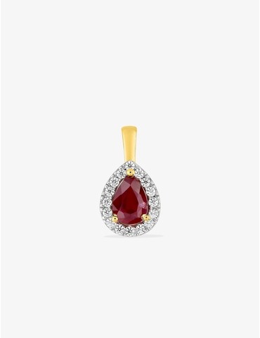 Pendentif rubis forme de...