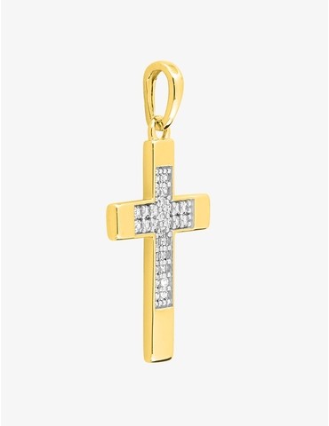 Pendentif croix or 375 ‰...