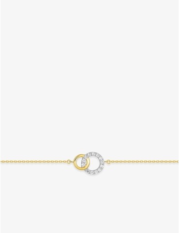 Bracelet cercles or 750 ‰...