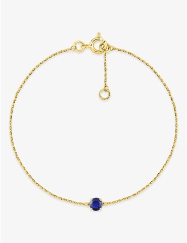 Bracelet solitaire or 750 ‰...
