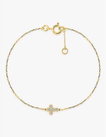 Bracelet croix or 750 ‰...