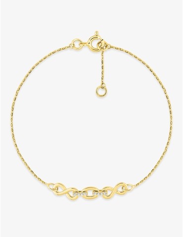 Bracelet motif infini or...