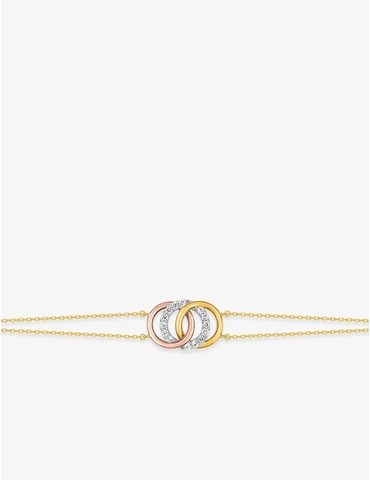 Bracelet en or tricolore...
