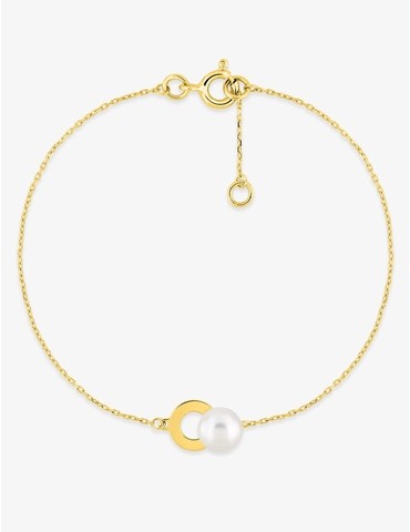 Bracelet en or jaune 375 ‰,...