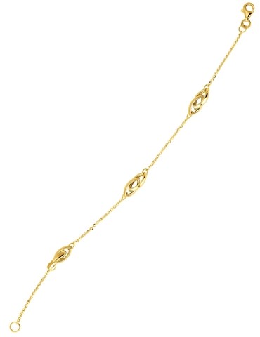 Bracelet en or jaune 375 ‰