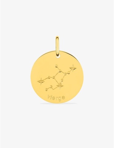 Médaille zodiaque Vierge en...
