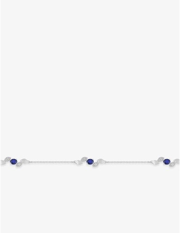 Bracelet en or blanc 375 ‰,...