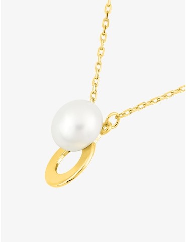 Collier en or jaune 375 ‰,...