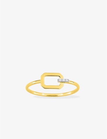 Bague motif rectangulaire...