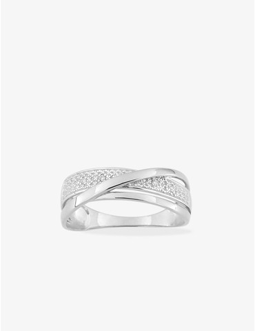 Bague en or blanc 750 ‰,...