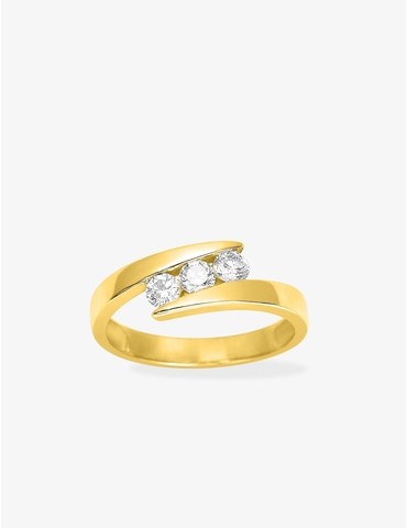 Bague trilogie en or jaune...