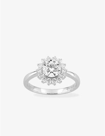 Bague en or blanc 750 ‰,...