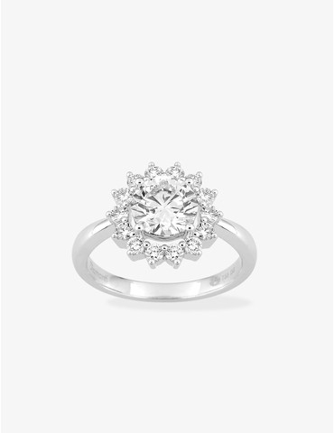 Bague en or blanc 750 ‰,...