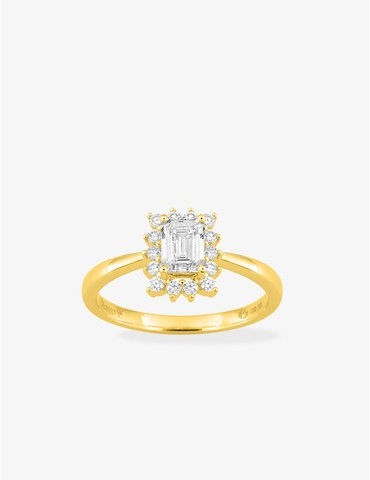 Bague en or jaune 750 ‰,...