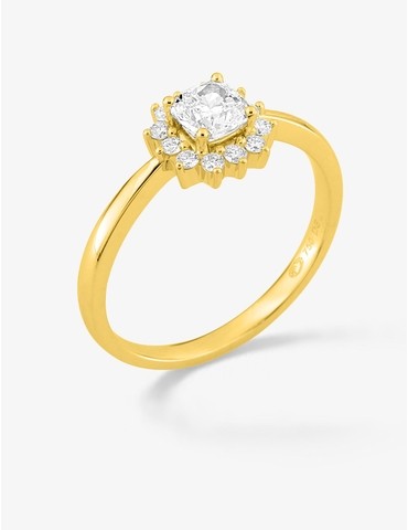 Bague en or jaune 750 ‰,...
