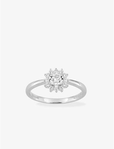 Bague en or blanc 750 ‰,...