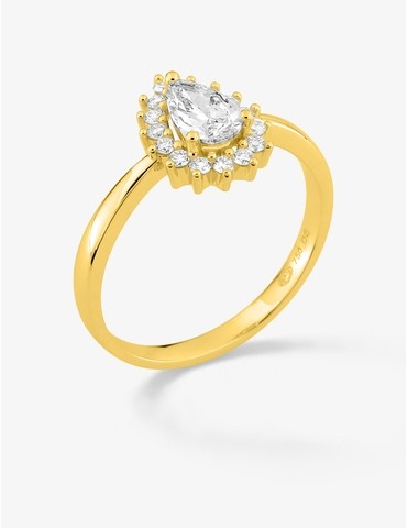 Bague en or jaune 750 ‰,...
