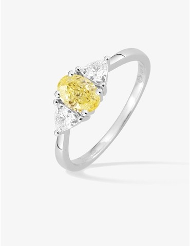 Bague diamant en or blanc...