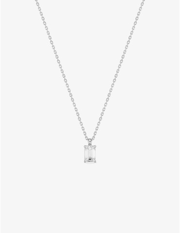 Collier en or blanc 750 ‰,...
