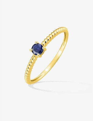 Bague or 375 ‰ jaune saphir...