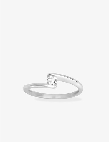Bague solitaire diamant...