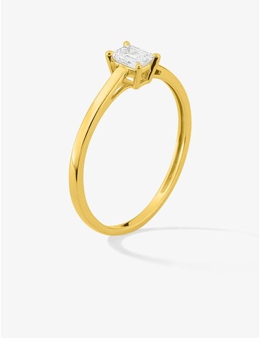 Bague solitaire diamant...