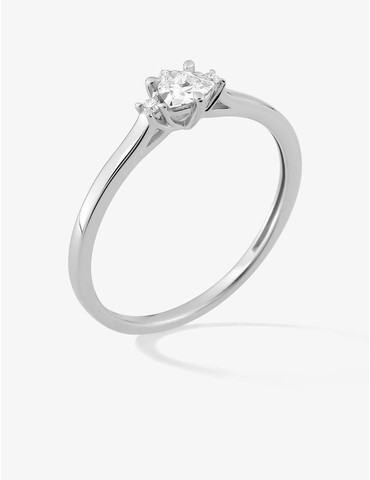 Bague solitaire trillon...
