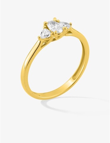 Bague diamants synthétiques...