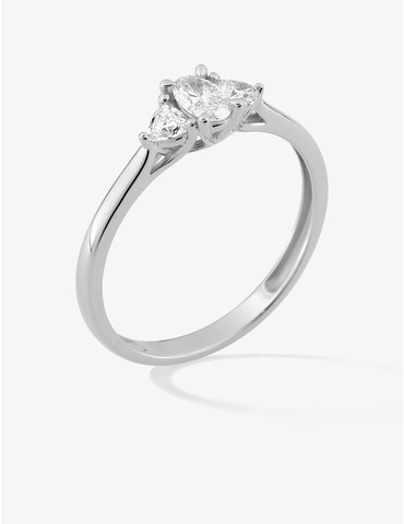 Bague diamants synthétiques...
