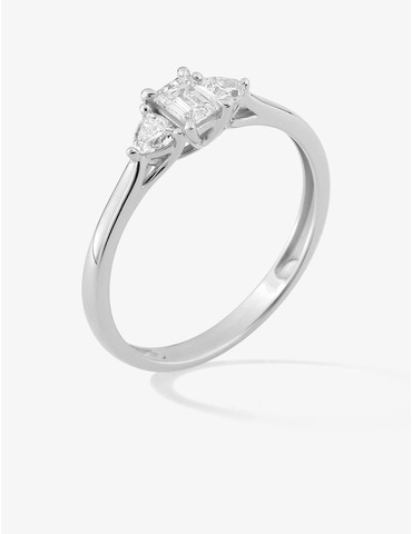 Bague diamants synthétiques...