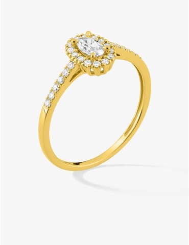 Bague diamants synthétiques...