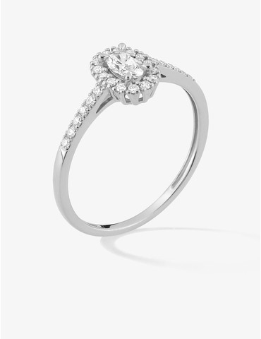 Bague diamants synthétiques...