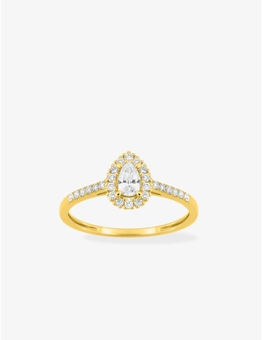 Bague diamants synthétiques...
