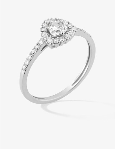 Bague diamants synthétiques...