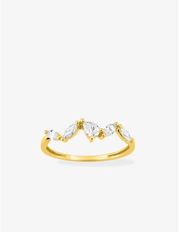 Bague diamants synthétiques...