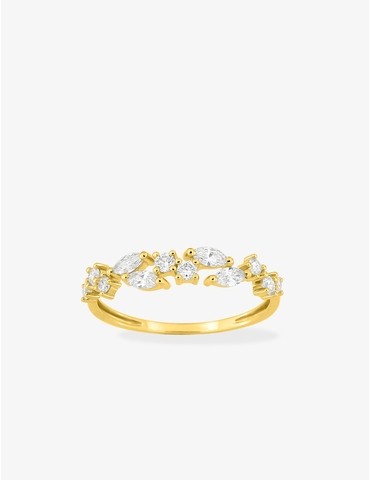Bague diamants synthétiques...