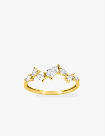 Bague 3 diamants...