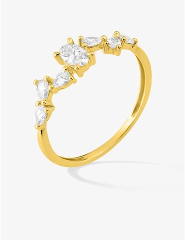 Bague diamants synthétiques...