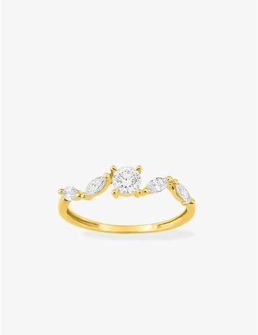 Bague diamants synthétiques...