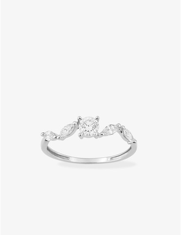 Bague diamants synthétiques...